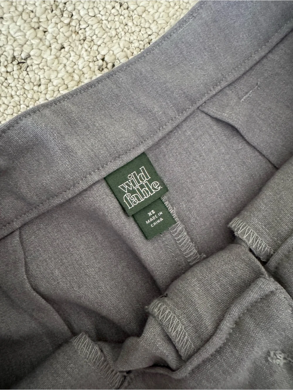 wild fable Gray Pleated High-Waist Women's Shorts
